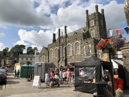 Food Festival Event outside Tavistock Town Hall