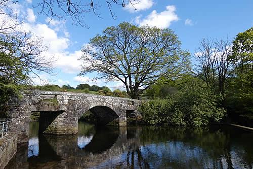 Hill Bridge, Peter Tavy with lovely wooded walks 