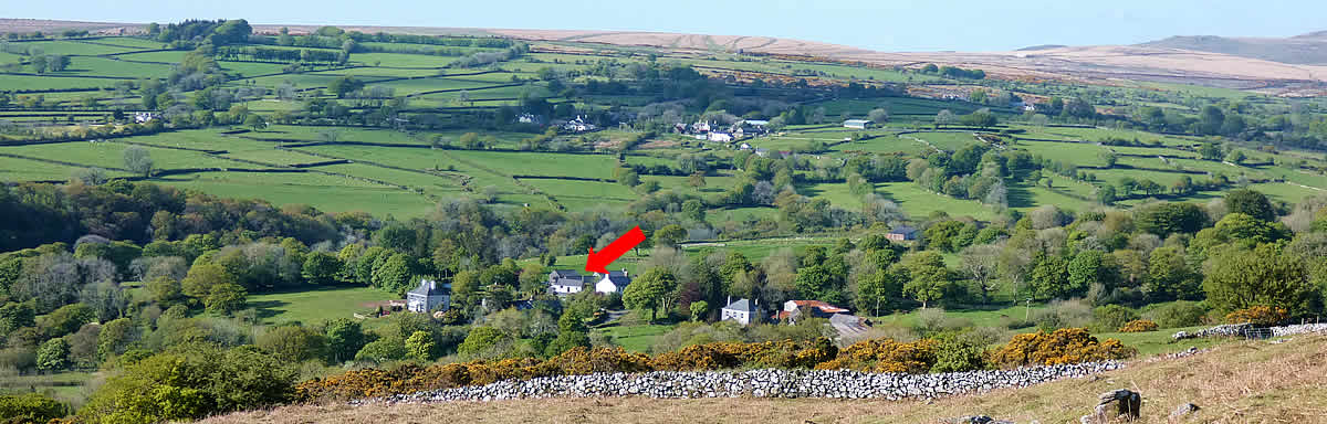 Moorview Cottage liegt am Westrand von Dartmoor